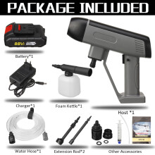 (88VF) 48VF/88VF/118VF Cordless High Pressure Washer Car Washing Machine Water Spray Guns Car Cleaner