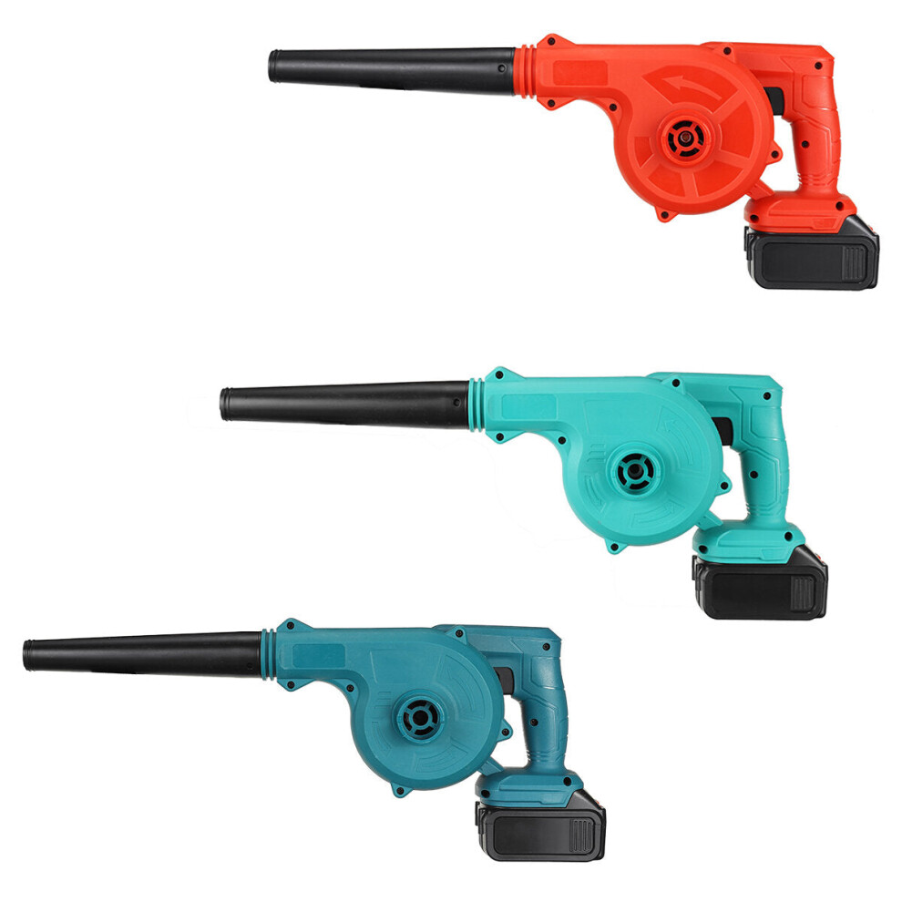(Blue, One Battery) 1800W Portable Cordless Car Washer High Pressure Car Household Washer Cleaner Guns Pumps Tools