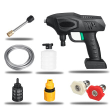 (Without Battery) 900W Cordless High Pressure Washer Battery Indicator Car Washing Machine Spray Guns Water Cleaner