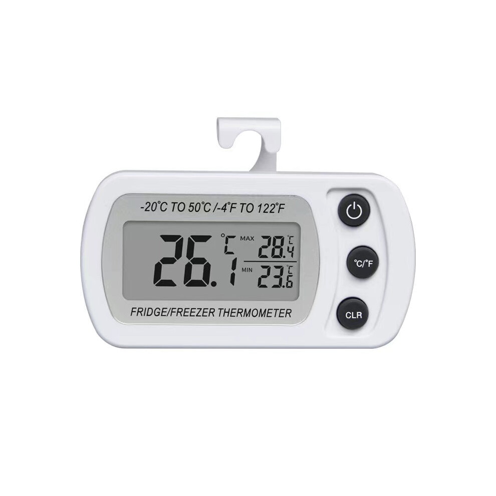 3.5in x 1.8in Waterproof Digital Refrigerator Thermometer For Kitchen Restaurants
