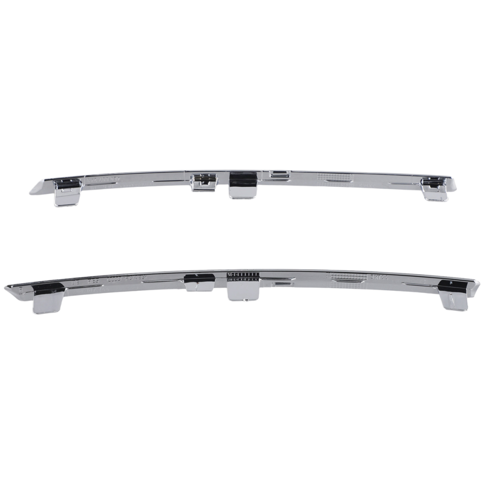 Front Bumper Side Spoiler Chrome Trim Molding Set For 4851507294012