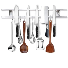 Suporte magnético de parede para facas, tiras magnéticas de metal para armazenamento de cozinha