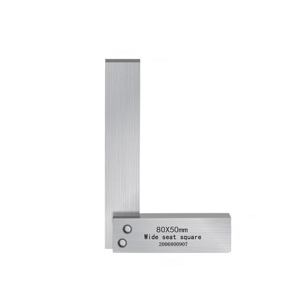 (80x50) High Accuracy Woodworking Gauge Marking Marking Line Square Ruler  Machinist Measuring Tool