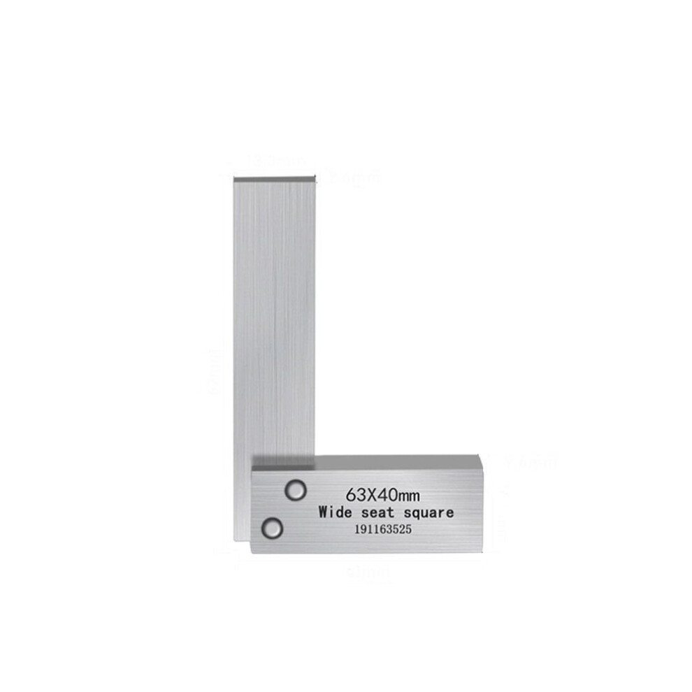 (63x40) High Accuracy Woodworking Gauge Marking Marking Line Square Ruler  Machinist Measuring Tool