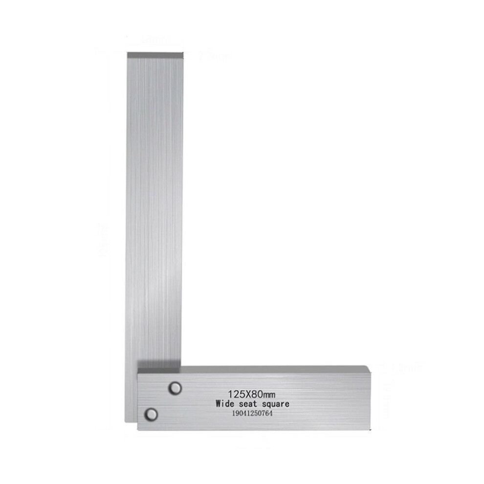 (125x80) High Accuracy Woodworking Gauge Marking Marking Line Square Ruler  Machinist Measuring Tool