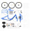 24inch 7-speed Blue Foldable Three-wheeled Bike 4