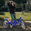 24inch 7-speed Blue Foldable Three-wheeled Bike 3
