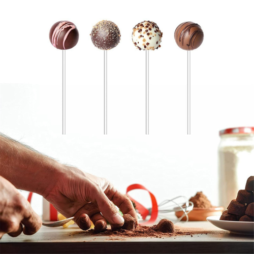 Acrylic Sticks, Reusable, Transparent Sticks for Making Lollipops