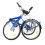 24inch 7-speed Blue Foldable Three-wheeled Bike 6