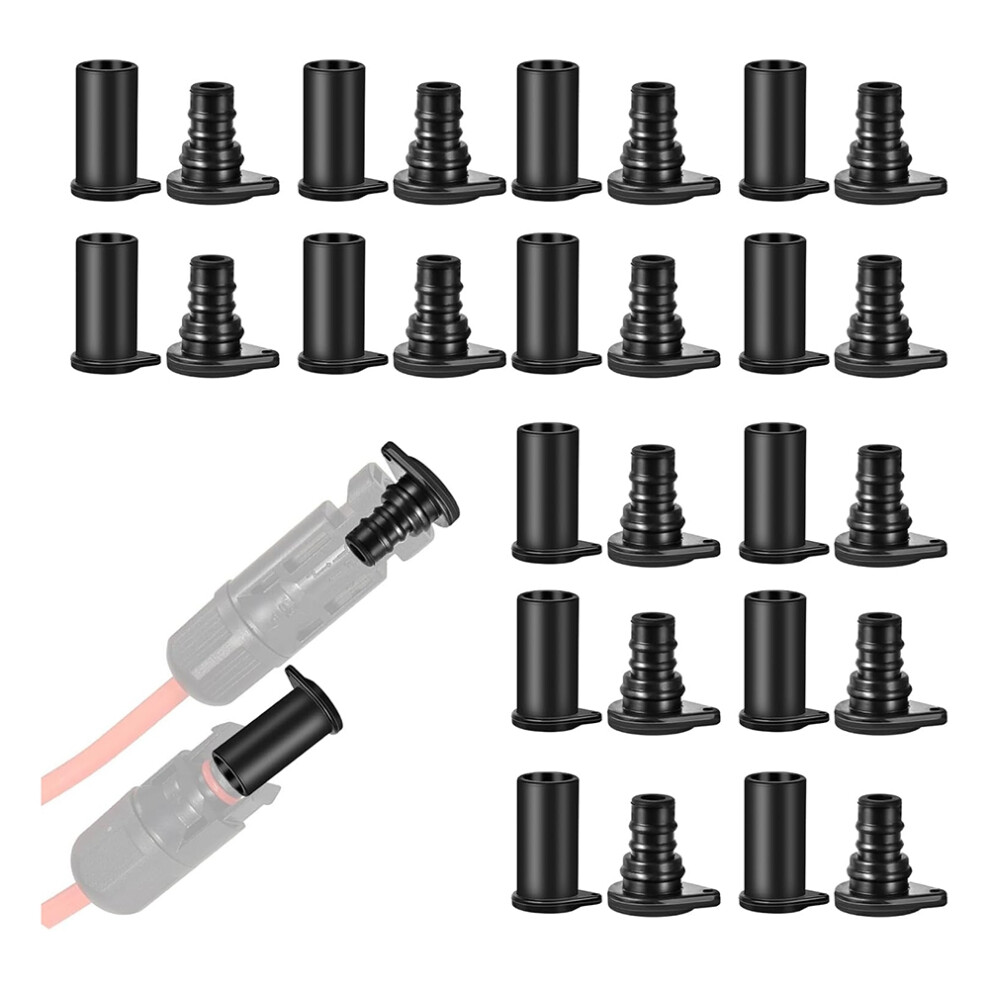 50 Paar Zonnepaneelconnectorkappen, Stofdichte Zonnepaneelconnectorkappen-image