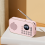 FM Radio rechargeable small Wireless Bluetooth Speaker pink 4