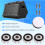 4PCS HiFi Turntable Isolation Feet Stand Speakers Silver 6
