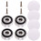 4PCS HiFi Turntable Isolation Feet Stand Speakers Silver 2