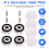 4PCS HiFi Turntable Isolation Feet Stand Speakers Silver 4