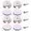 4PCS HiFi Turntable Isolation Feet Stand Speakers Silver 3