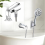 Bec de baignoire avec inverseur, robinet de baignoire avec douche 6