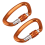 2PCS 25KN Carabiner Clip D Shape Hook C 2