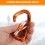 2PCS 25KN Carabiner Clip D Shape Hook C 5