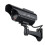 (Black) Solar Power Camera CCTV Realistic Dummy Security Cam Blinking Outdoor 1