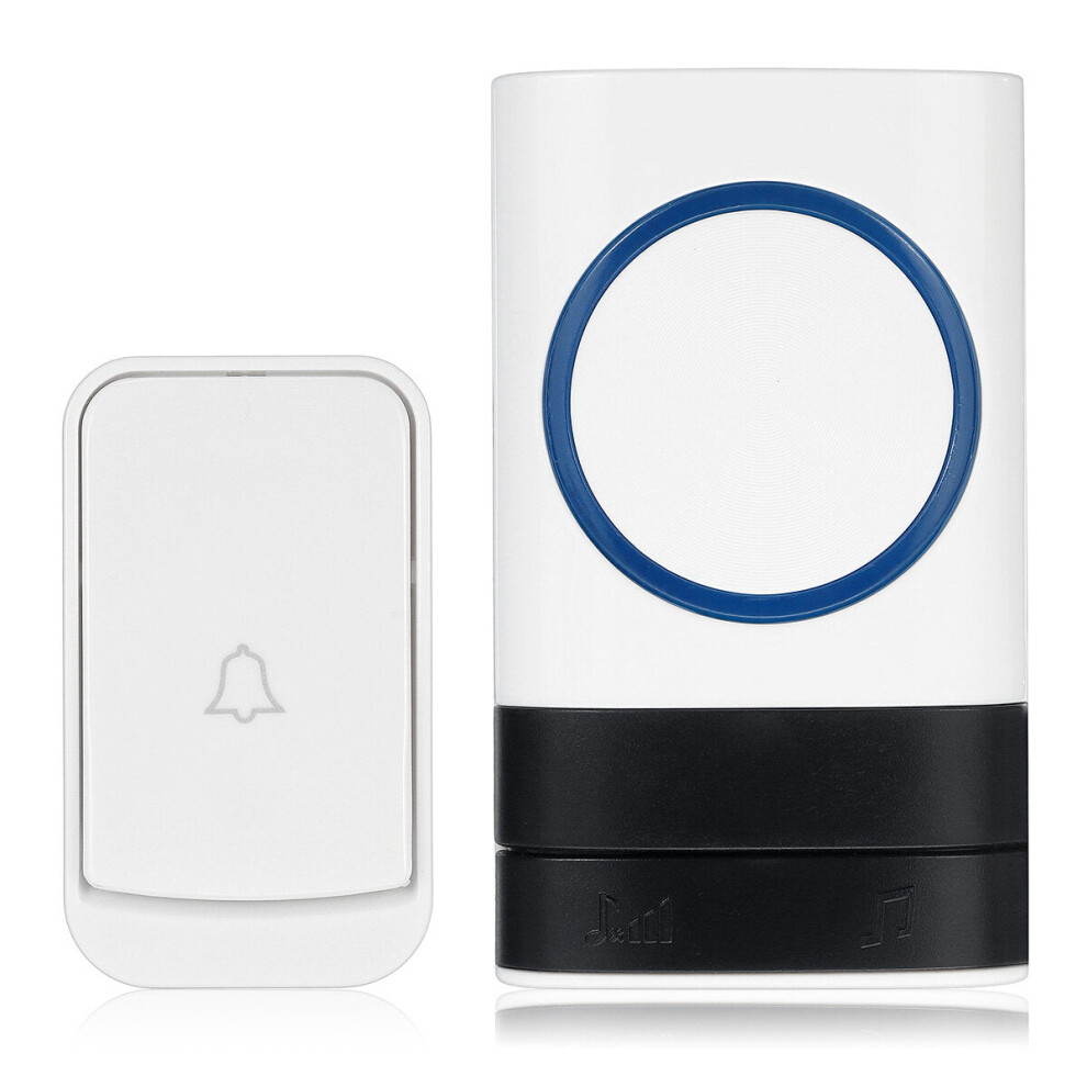 (EU Plug) Smart Wireless Doorbell 45 Songs Polyphonic Ringtones 200m Transmission Door Bell