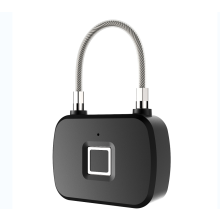 Fingerprint Security Keyless Lock Plastic Three Color Light Wire Rope Lock 3M 10 Sets of Fingerprint lock Induction