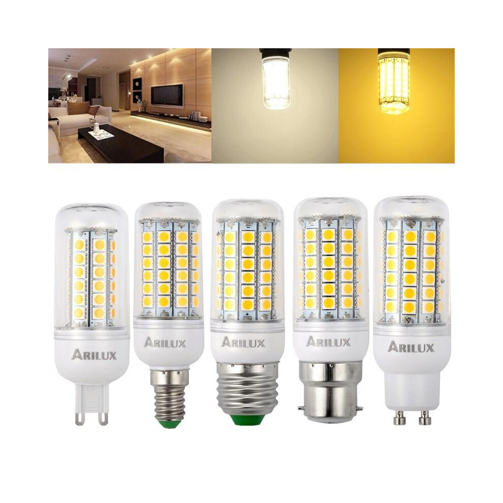 (Warm White, G9) E27 E14 B22 GU10 G9 3W 4W 5W SMD5050 LED Corn Light Bulb for Home Decoration AC220V