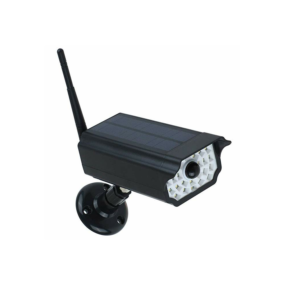 (Black) Solar Flashing Led Light F Ake Cameras Surveillance Cameras Dummy Video Cctv Solar Simulation Camera With Infrared Sense 8727971642733