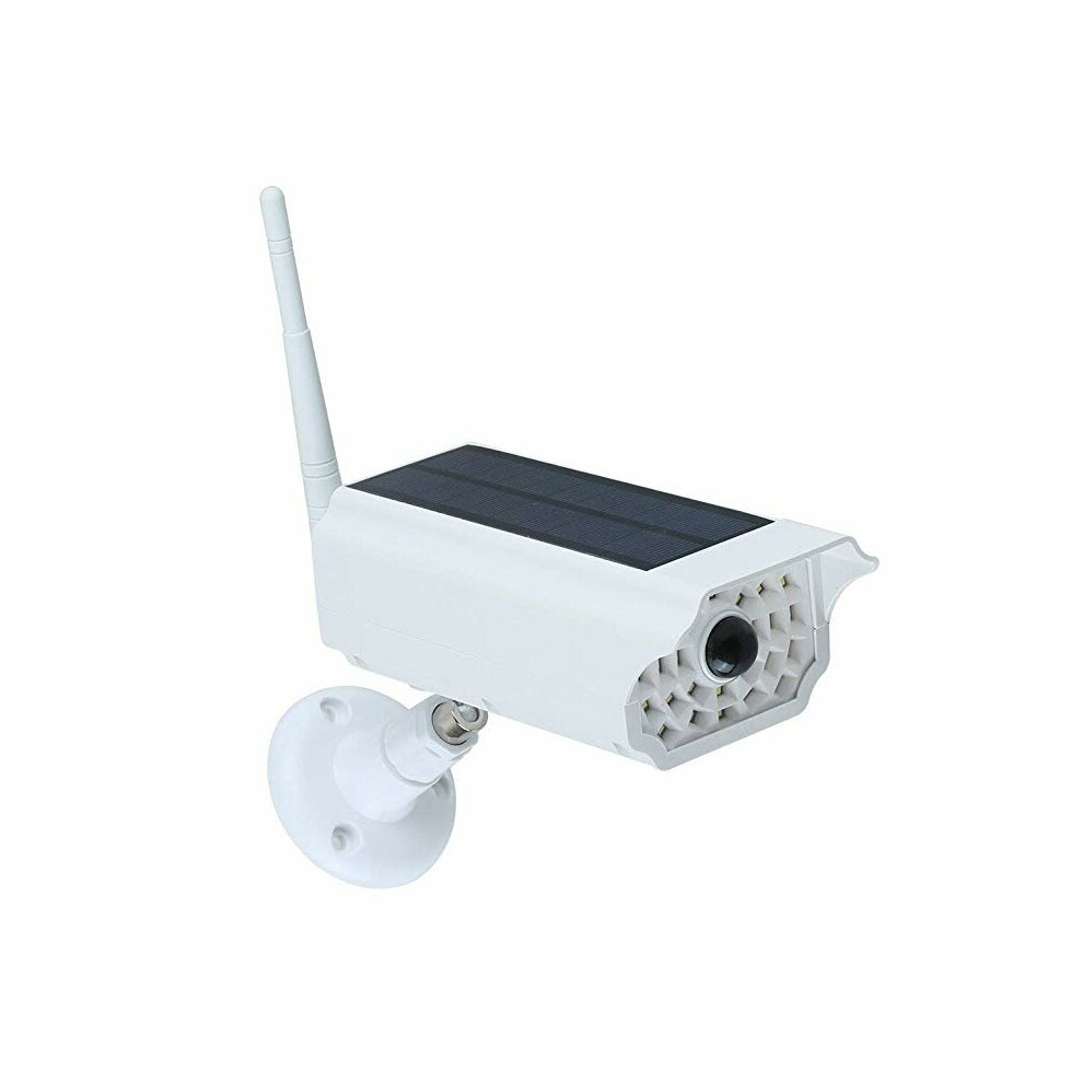 (White) Solar Flashing Led Light F Ake Cameras Surveillance Cameras Dummy Video Cctv Solar Simulation Camera With Infrared Sense 8727971642740