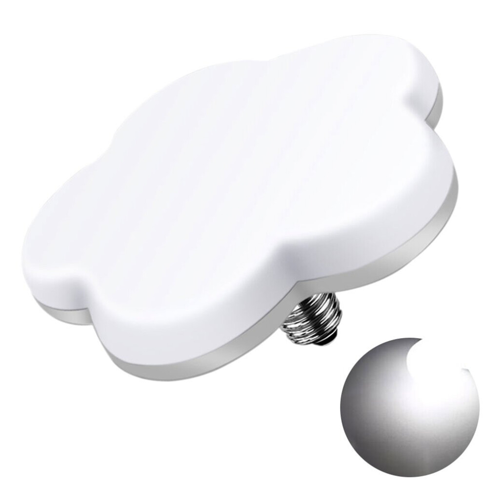 (Pure White) 18W Plum Blossom Shaped E27 LED Bulb Ceiling Light Downlight Lamp for Indoor Home Bedroom AC180-240V