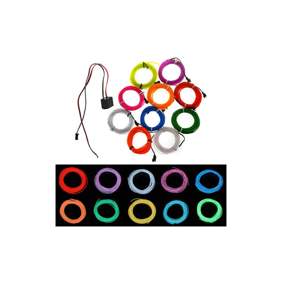 (Light Green) 2M 10 Colors 12V Flexible Neon EL Wire Light Dance Party Decor Light-image-OPC-PGKPTFD-NEW