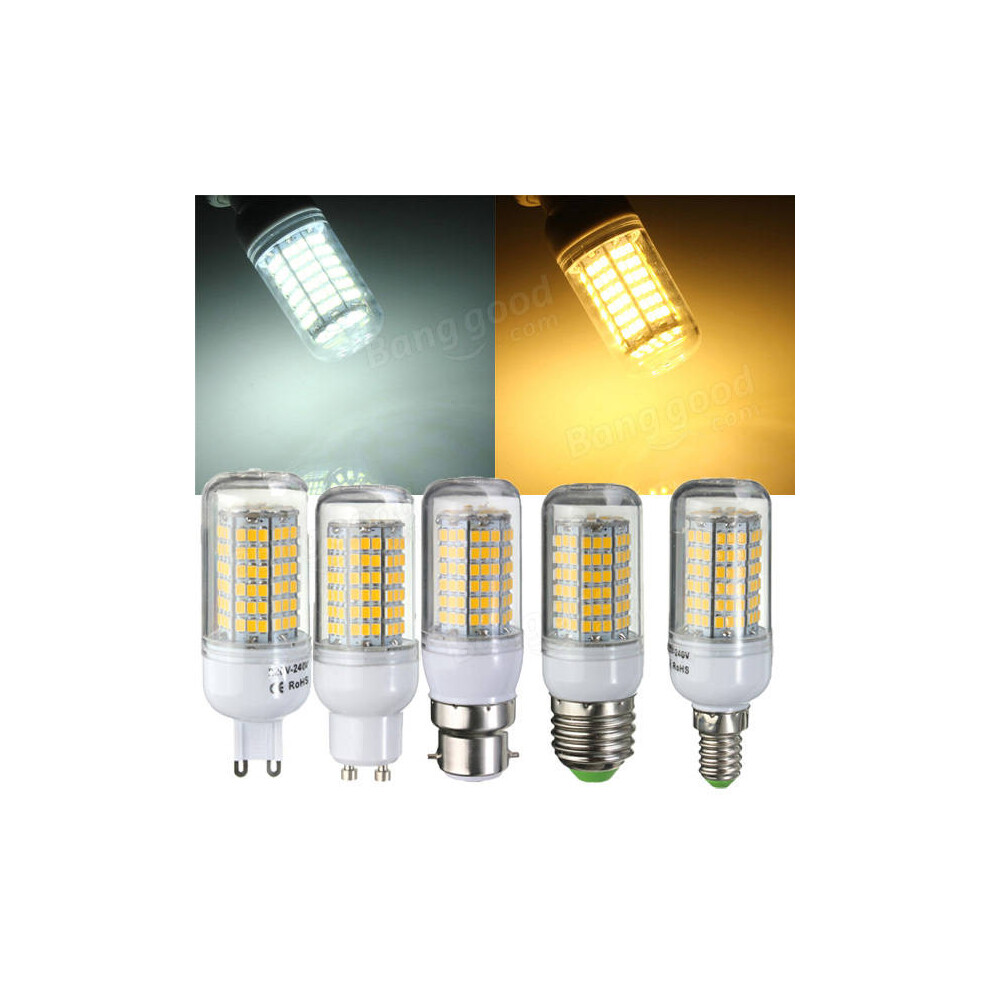 (Warm White, E14) E27/E14/G9/GU10/B22 5W 900LM 144 SMD2835 LED Corn Bulb Warm/White 220V Home Lamp-image-OPC-PGKPTGB-NEW