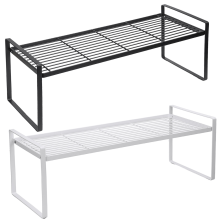 (Black, L) Kitchen Shelf Storage Suction Basket Caddy Wall Mounted Rack Bathroom Shower for Space Saving Wardrobe Shelves Kitchen Organizer