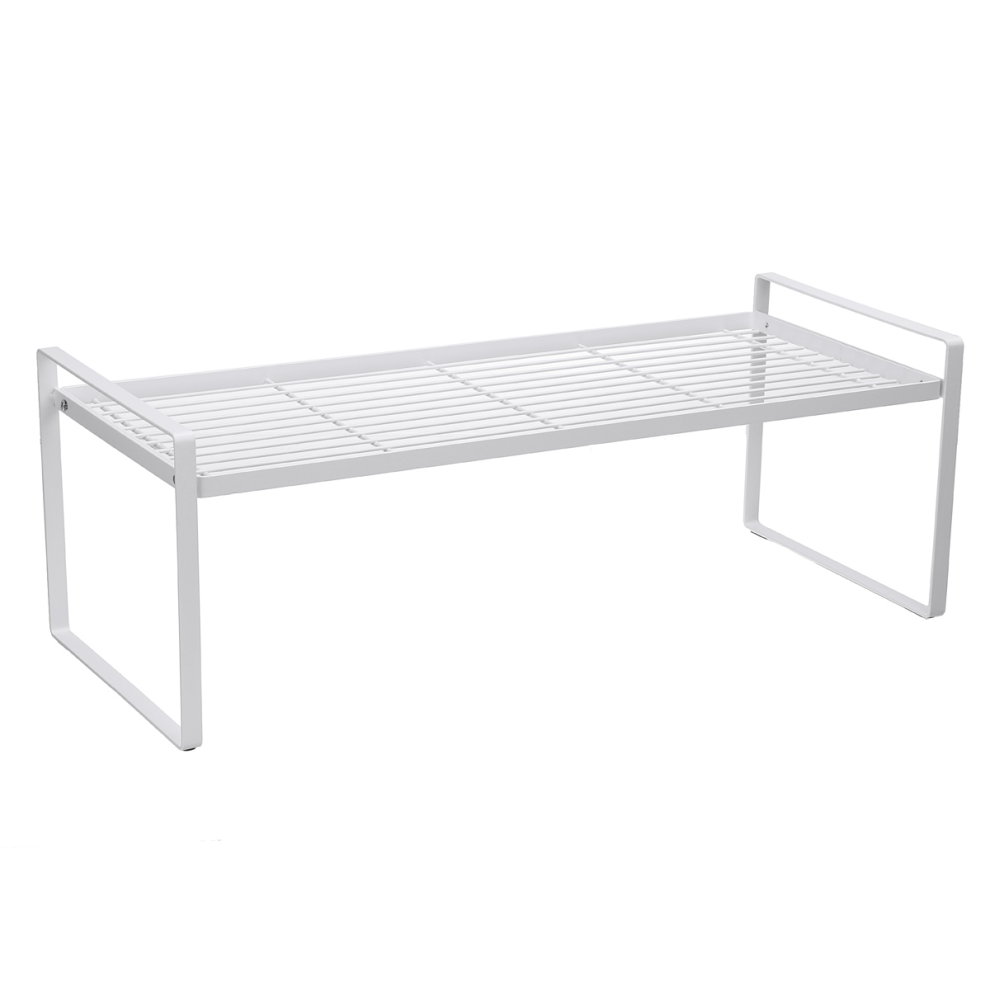 (White, L) Kitchen Shelf Storage Suction Basket Caddy Wall Mounted Rack Bathroom Shower for Space Saving Wardrobe Shelves Kitchen Organizer