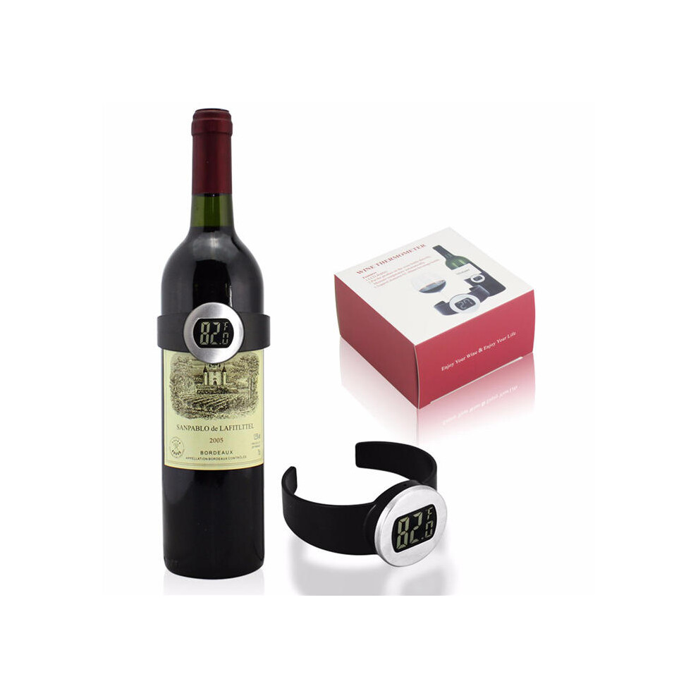 Digital Temperature Watch Heating Thermometer Home Brewing Tools for Wine Bottle