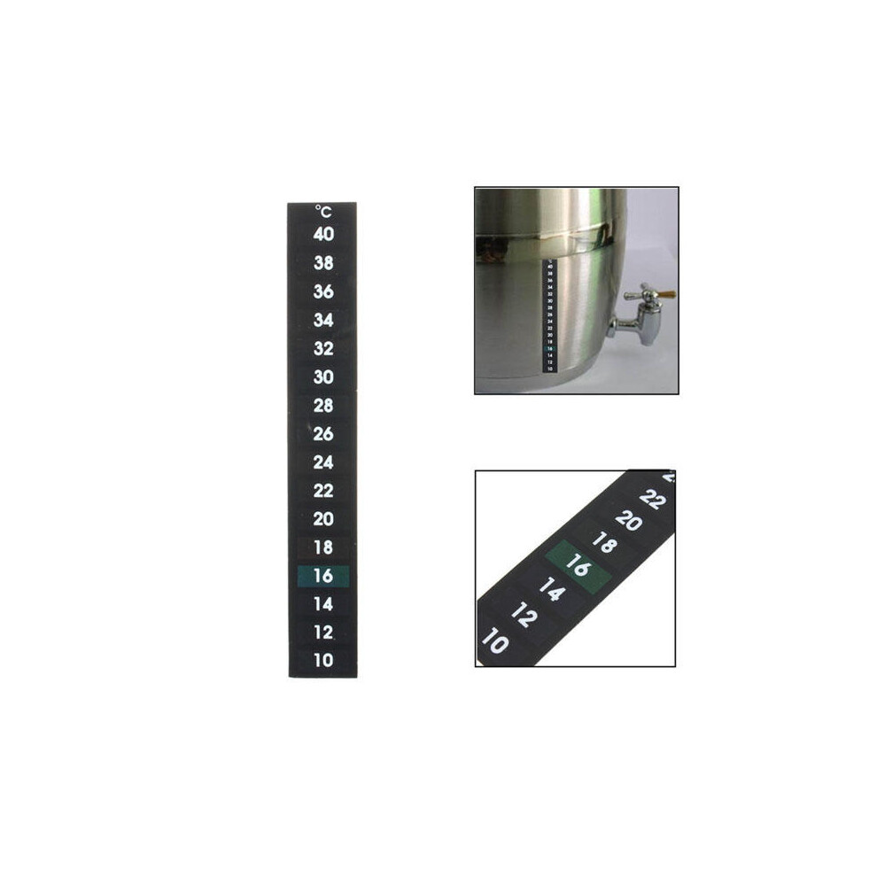 Liquid Crystal Thermometer for Fermenting Home Brew Beer Wine Making 10-40 Degree