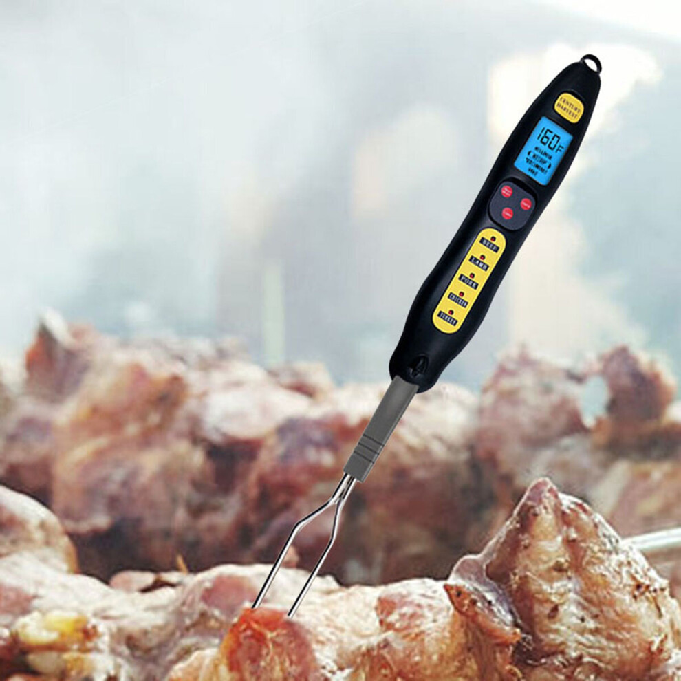 Digital Food Thermometer Electric Wireless Meat Thermometer Kitchen Cooking Thermometer BBQ Stainless Fork Probe