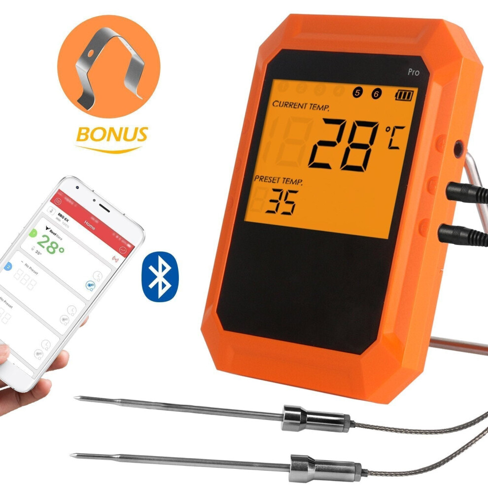 Six Channel Professional Edition bluetooth Barbecue Thermometer Digital Oven Thermome