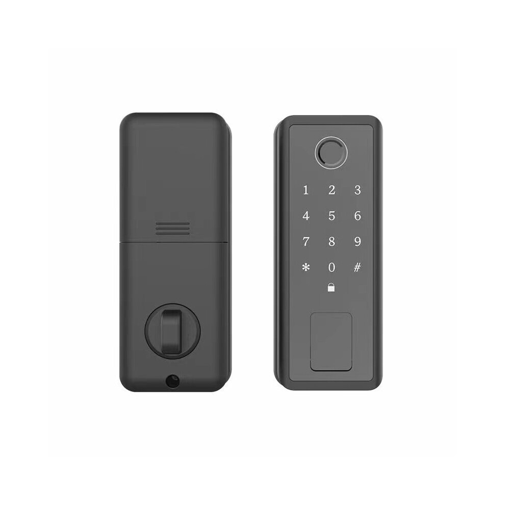 (Tuya version) WIFI Touch Screen Smart Door Lock Fingerprint Password Key Swipe Card Remote Unlock