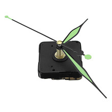 Shaft Length Green and Black Luminous Hands DIY Quartz Clock Wall Movement 5pcs 20mm