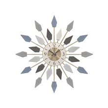 (Grey and white arrows) 65cm Stylish and Simple Wall Clock Home Living Room Decoration Mute Clock Silent Clock