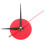 (Silver) DIY Wall Clock Acrylic Mirror Sticker Self-Adhesive Home Decoration 3D 8
