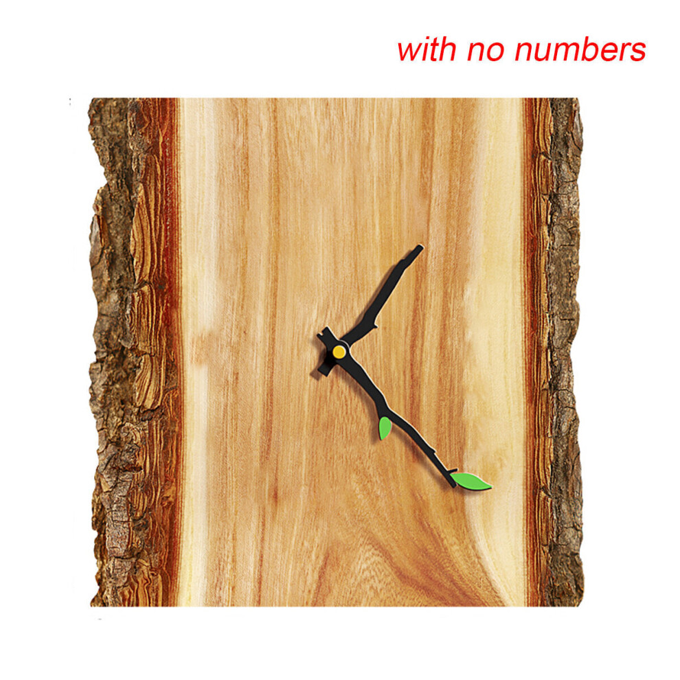(D.) Wood Timber 12inch Square Vintage Wall Clock Cafe Office Home Kitchen Decor Silent