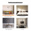 (Light Gold) DIY Wall Clock 3D Surface Mirror Numerals Room Office Sticker Home Modern 4