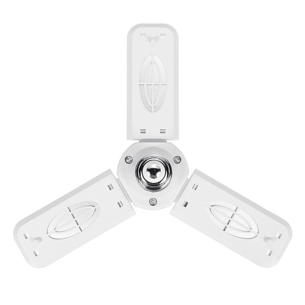 (3 Blades) E27 LED Garage Light Bulb Deformable Ceiling Fixture Lights Shop Workshop Lamp AC175-265V