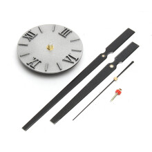 (Silver) DIY Mini Modern Art Mirror Wall Clock 3D Sticker Design Home Office Room Decor