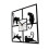 Four Cat Pattern Acrylic Wall Clock Black Quartz Bedroom Living Room 5