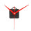 DIY Red Triangle Hands Quartz Wall Clock Movement Mechanism 1