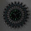 Large Modern 3D Crystal Wall Clock Luxury Round Dial Black Drops Home Office 6