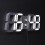 (White) Large Modern Digital Led Skeleton Wall Clock 4