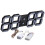 (White) Large Modern Digital Led Skeleton Wall Clock 6